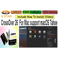 CrossOver 26  For Mac support macOS Tahoe  (M1/M2/M3/M4 /Intel)[LIFETIME & FULL WORKING] Full Versio