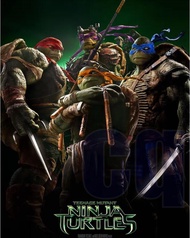 2014 Movie Edition 4 นินจาวัยรุ่นกลายพันธุ์ของเล่นเต่า TMNT เคลื่อนย้ายตุ๊กตามือแบบจำลอง