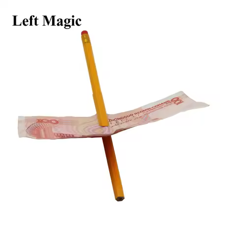 1pc Funny Close Up Pen Penetration Through Paper Dollar Bill Money Trick Tool Magic Trick Tool Stree