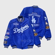HOCKY - Men's Thick Embroidered Sunmori Motorcycle Varsity Touring Jacket LA Dodgers Jacket Premium 