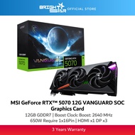 MSI GeForce RTX 5070 12G Vanguard SOC 12GB GDDR7 Graphics Card