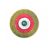 HAWK BRASS COAT WHEEL BRUSH BORE 4" X 10MM