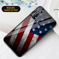 Softcase Glass Kaca Realme Narzo 20 Pro - Casing Hp Realme Narzo 20 Pro - J86 - Pelindung hp - Case