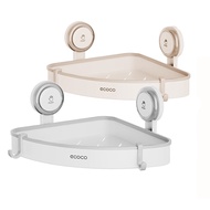 [ECOCO] ECOCO Suction Cup Corner Shelf Toilet Wall-Hanging Tripod Bathroom Storage Box Triangle Bask