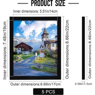 6x8 Picture Frame,Photo Frames with Plexiglass,Picture Frame Set for Wall Gallery,Wall Mounting or T