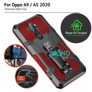 Case HP for OPPO A5 /A9 2020 Premium Kickstand Kesing Robot Klip Cover