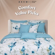 AKEMI Cotton Essentials Enclave Joy Comforter Set | 100% Cotton 650TC (Super Single/ Queen/ King)