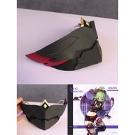 Genshin Impact New Account Kuki Shinobu Cosplay Mask Handmade PVC Ninja Mask Halloween EVA Props