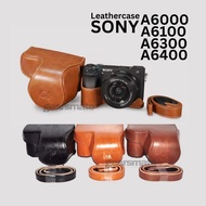 Leather Case sony A6000 A6400 A6100 A6300 Camera Cover & Lens Protector