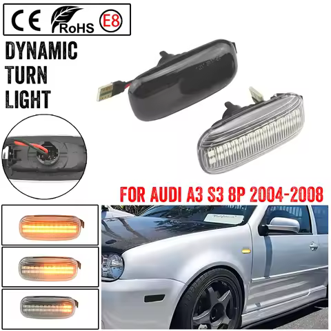 8E0 949 127 8E0949127 LED Dynamic Side Marker Light Turn Signal Light For Audi A3 S3 8P A4 S4 RS4 B6