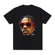 Hip Hop Rapper Lil Baby Graphic T Shirt Men's Vintage Oversized Cotton Short Sleeve Streetwear Casua