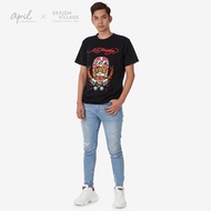 ED HARDY MEN’S PRINT & RHINESTONE ROUND NECK TEE HIGH SPIRIT TIGER