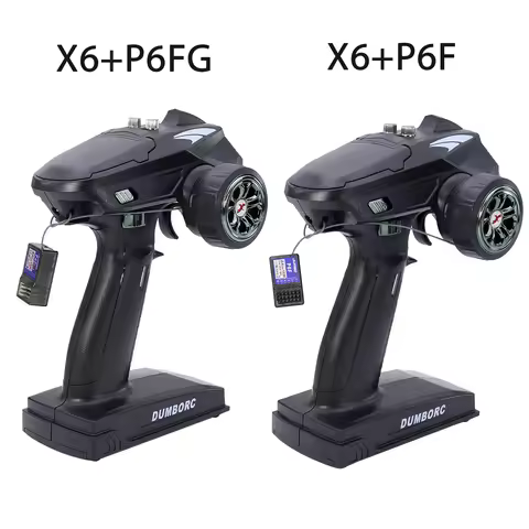 Dumbo RC X6 X4 X6P 2.4G 6CH Transmitter w/ P6FG Gyro P6F Receiver for 1/16 1/10 1/8 MN86K MN99S MN D