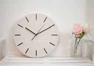 白木紋-靜音時鐘-WE CAN HOUSE 禮物/居家/新居/掛鐘/簡約/裝飾