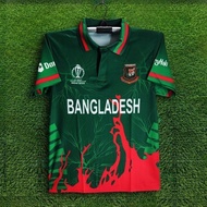 Short sleeved Polo cricket shirt, men's, newly released, Bangladesh World Cup jersey, Bangladesh clo