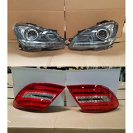 Mercedes Benz C Class W204 Facelift Look Headlamp Headlight Head Lamp Light and Taillamp Taillight T