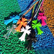 Passed Edition Anniversary Cross Color Necklace Tokyo Aoyama Retro Limited Resin All-Match Trendy Po