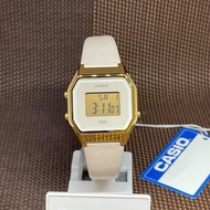 Casio LA680WEGL-4D Vintage Gold Pink Digital Ladies Dress Fashion Classic Watch