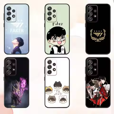 SKT T1 F-Faker L-LOL Phone Case For Samsung S25,S24,S21,S22,S23,S30,Ultra,S20,Plus,Fe,Lite,Note,10,9
