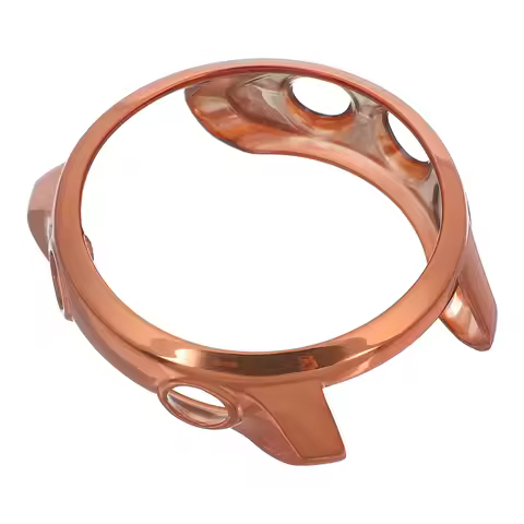 Electroplated Watch Shell Rose Gold Tpu Protective Frame Cover Compatible Forerunner 245 Music Smart