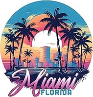 Miami Florida B Souvenir Fridge Magnet 2-Inch