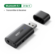 UGREEN Bluetooth 5.1 Transmitter Receiver 2 in 1 Wireless USB Bluetooth Adapter Built-in Microphone