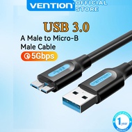 Vention Micro B Cable USB 3.0 High Speed 5Gbps Fast Charging 3A Data Cable for External Hard Driver