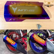 MT15 MT-15 MUFFLER COVER TITANIUM EXHAUST COVER WITH SCREW