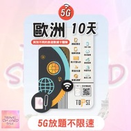 Topsi 歐洲 10日/20日/30日 任用不限速 數據卡 上網卡 奧地利、亞速爾群島、比利時、保加利亞、克羅地亞、賽普勒斯、捷克、丹麥、愛沙尼亞、芬蘭、法國、德國、希臘、匈牙利、冰島、愛爾蘭、意大