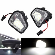 2PCS For VW Passat B7 CC Scirocco Jetta 6 EOS Beetle R LED Side Rearview Mirror Floor Ground Lamp Pu