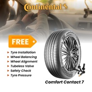 NEW TYRE 185/60R15 COMFORT CONTACT CC7 CONTINENTAL WITH INSTALLATION