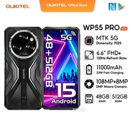 OUKITEL WP55 PRO 5G Mobies 48GB+512GB 11000mAh 33W Fast Charging 15.3mm Ultra-Slim Design Handphone 
