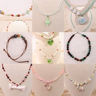 2hand synthetic necklace, necklace, bracelet, beaded vintage, y2k, cute Japanese style