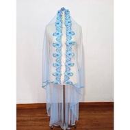 Slayer bridal veil EMBROIDERED/ bridal veil bridal hijab /ELEGAN bridal veil bridal veil YOUNGbiru