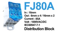 FJ80 85A 1 Pole Distribution Block