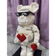 INSTOCK!!! Bearbrick LEGO 1000% FULLY ASSEMBLED with Display Casing