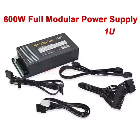 Full Modular 1U Mini ITX Power Supply 600W New ATX-600W 400W Flex ATX PSU For K39 A4 S3 G5 ITX Mini 