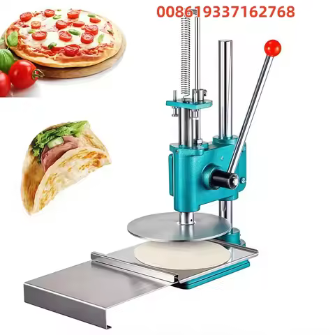 Automatic Household Manual Pancake Scallion Oil Dough Pizza and Meat Sandwich Press Machine-New Cond