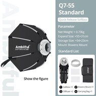 AMBITFUL Q7 Softbox 55CM 65CM 90CM 60X90CM 30X120CM Bowens Mount Quick Setup Foldable Portable Softb