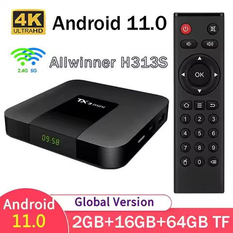 TV Original Tanix TX3 mini TV Box 2GB 16GB Android 11.0 HD 4K Allwinner H313 S Dual WiFi 4G 5G TX3 S