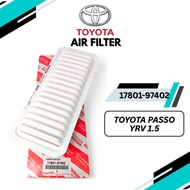 TOYOTA ENGINE AIR FILTER PASSO YRV 1.5 (17801-97402)