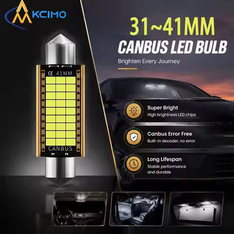 2/10Pcs C5W C10W Festoon LED Canbus Bulb 31/36/39/42mm White Car Interior Dome Reading Light License