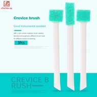 [clarins.sg] 3pcs Portable Kitchen Brush Gas Stove Table Crevice Dead Angle Cleaning Brushes