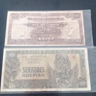 uang kuno 100 dollar Malaya dan 100 rupiah djr.