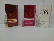 3 支 Armani 1.2ml 香水 ( Armani Stronger with You Amber edp / Armani Power of You edp / Armani  Acqua d