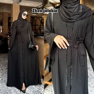 [✅Ready Stock] Abaya Hitam Turkey Gamis Dress Maxi Arab Saudi Bordir