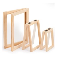 User-Friendly 3 Pieces Paper Making Wooden Paper Making Mould Papermaking Screen Kit 3 Size Frame fo
