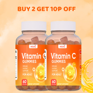 Mega C Viatmin C Gummies Immune System Support 100% Organic Vitamins Gummies Capsules For Adults & K