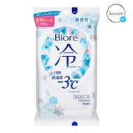 Biore Cold Sheets Cooling Body Cotton Heatstroke Cool Wet Wipes Original Japan Cold Tissue