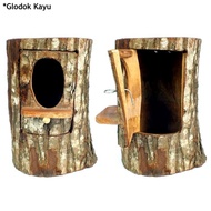 Glodok Wood Tree Bird House Bird Nest Bird Nest House